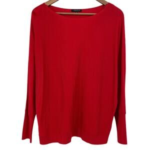 LAFAYETTE 148 NEW YORK Wool Silk Blend Dolman Long Sleeve Lightweight Sweater XL